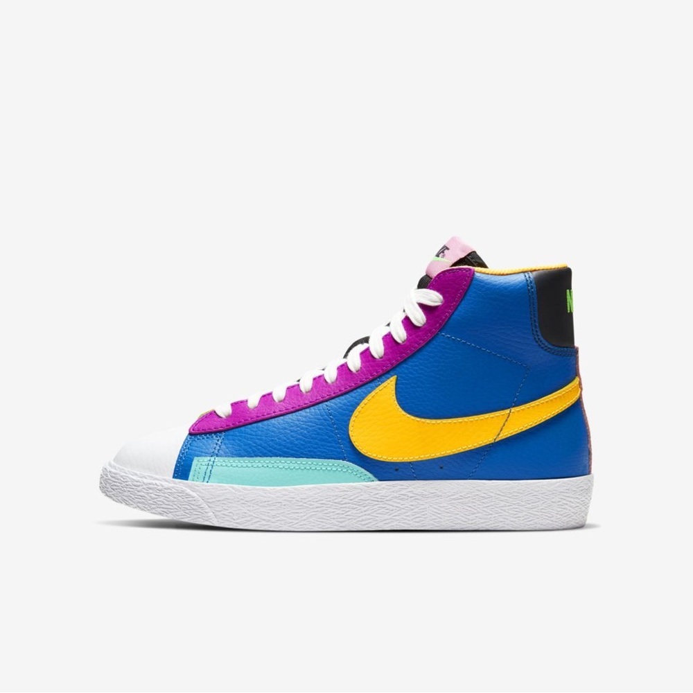 Nike Blazer Mid Battle Blue/Laser Orange GS Size 4Y or Womens 5/6